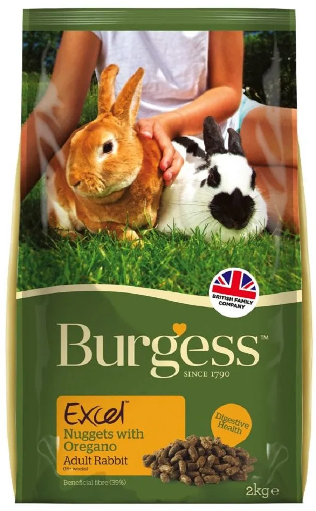 20% OFF: Burgess Excel Nuggets With Oregano For Adult Rabbits 1.5kg