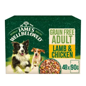 Adult Lamb & Chicken in Gravy Grain Free Wet Dog Food Pouches