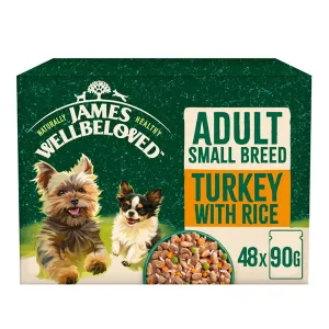 Adult Turkey & Rice Small Breed Wet Dog Food Pouches