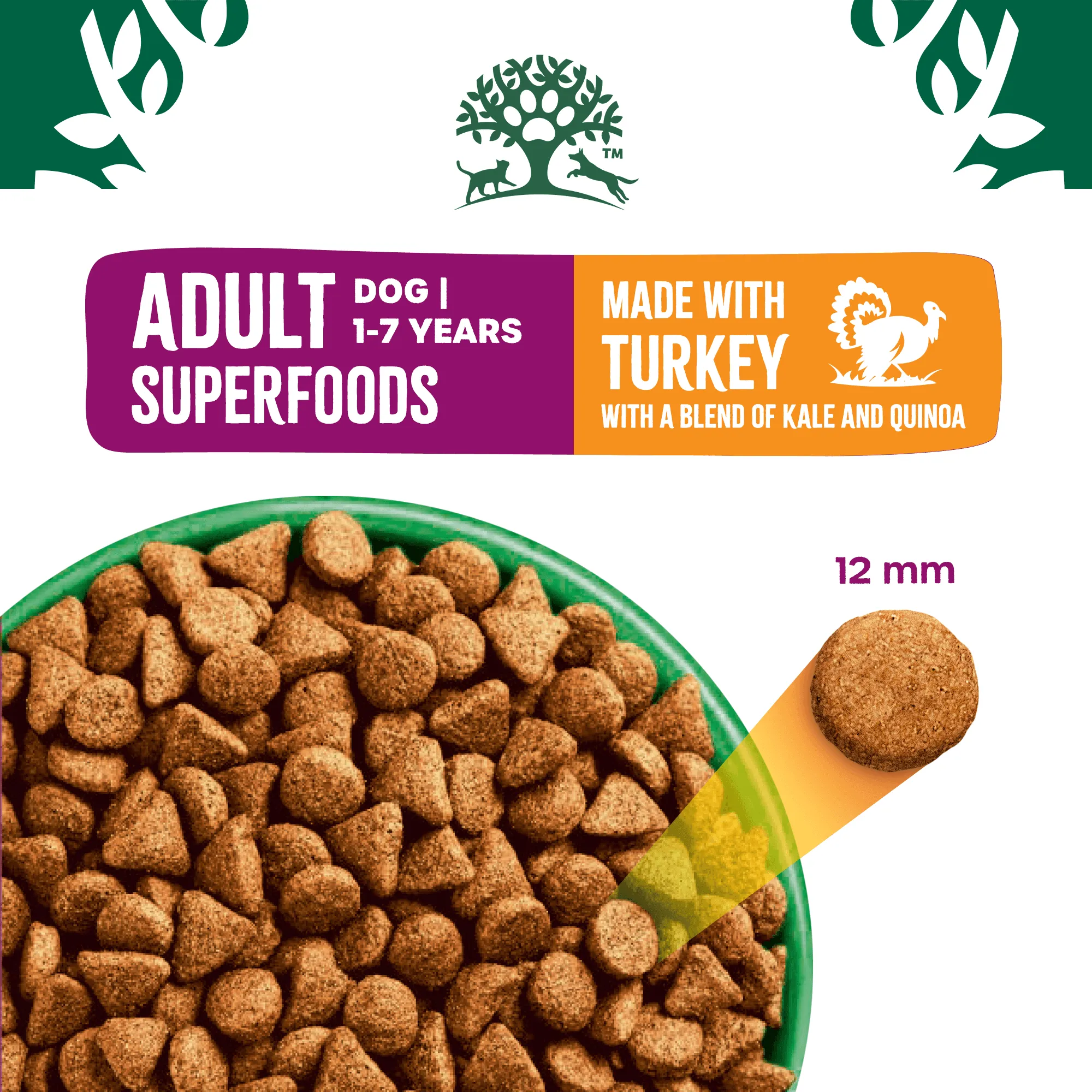 Adult Turkey With Kale & Quinoa Dry Dog Superfoods