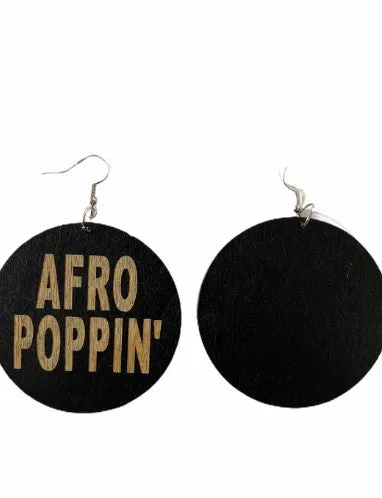 Afro Poppin Earrings | Afrocentric Accessories | Natural Hair Jewelry