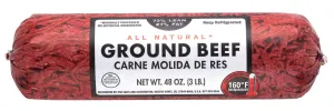 All Natural* 73% Lean/27% Fat Ground Beef, 3 lb Roll