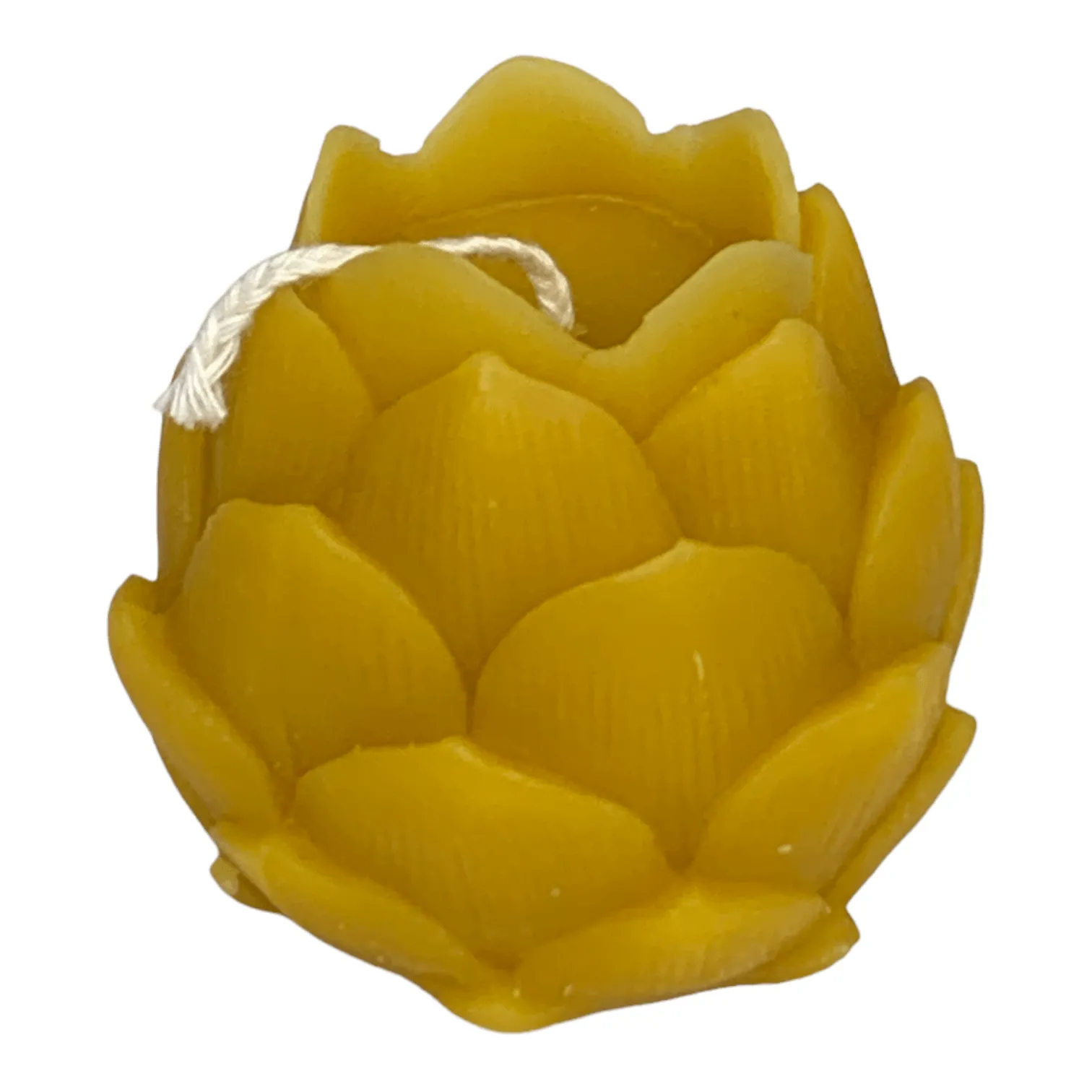 Beeswax Lotus Candle