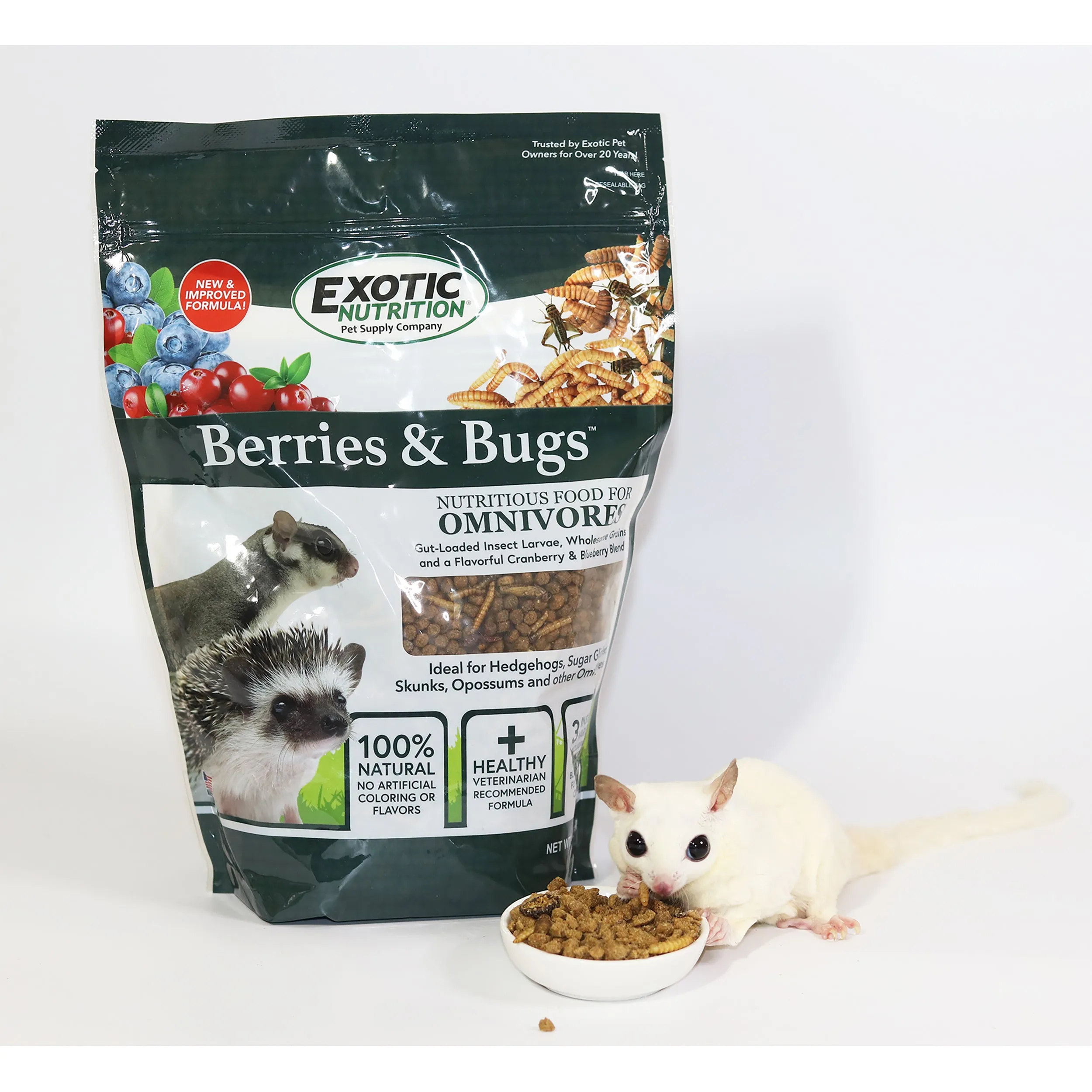 Berries & Bugs Sugar Glider Food & Hedgehog Food