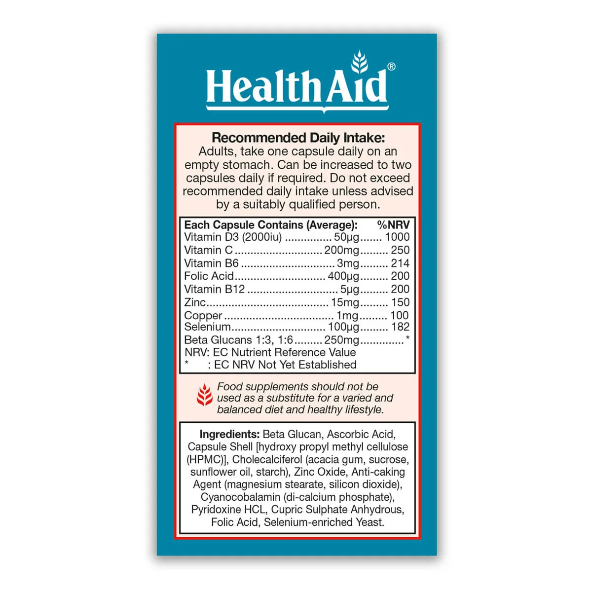 Beta Glucan Complex Capsules