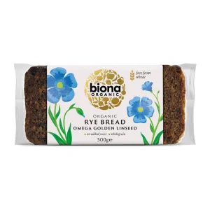 Biona Organic Rye Omega Golden Linseed Bread