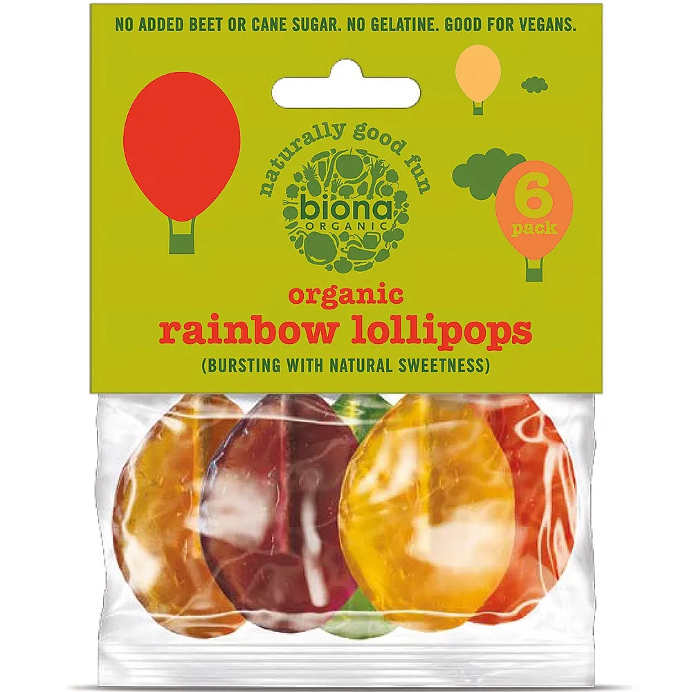 Biona Rainbow Lollies 6