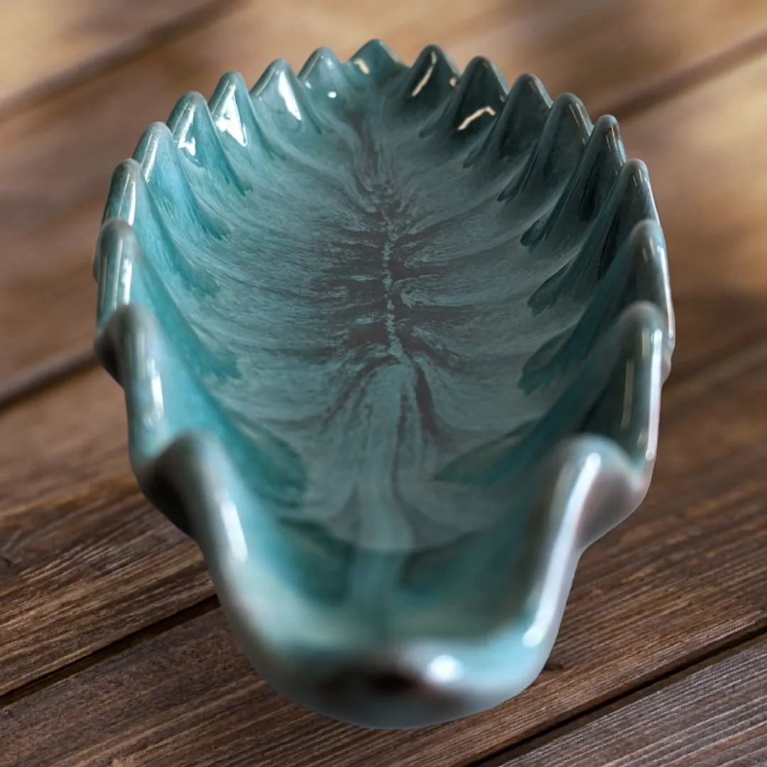 Blue Mountain Pottery - Leaf Shaped Fruit Plate