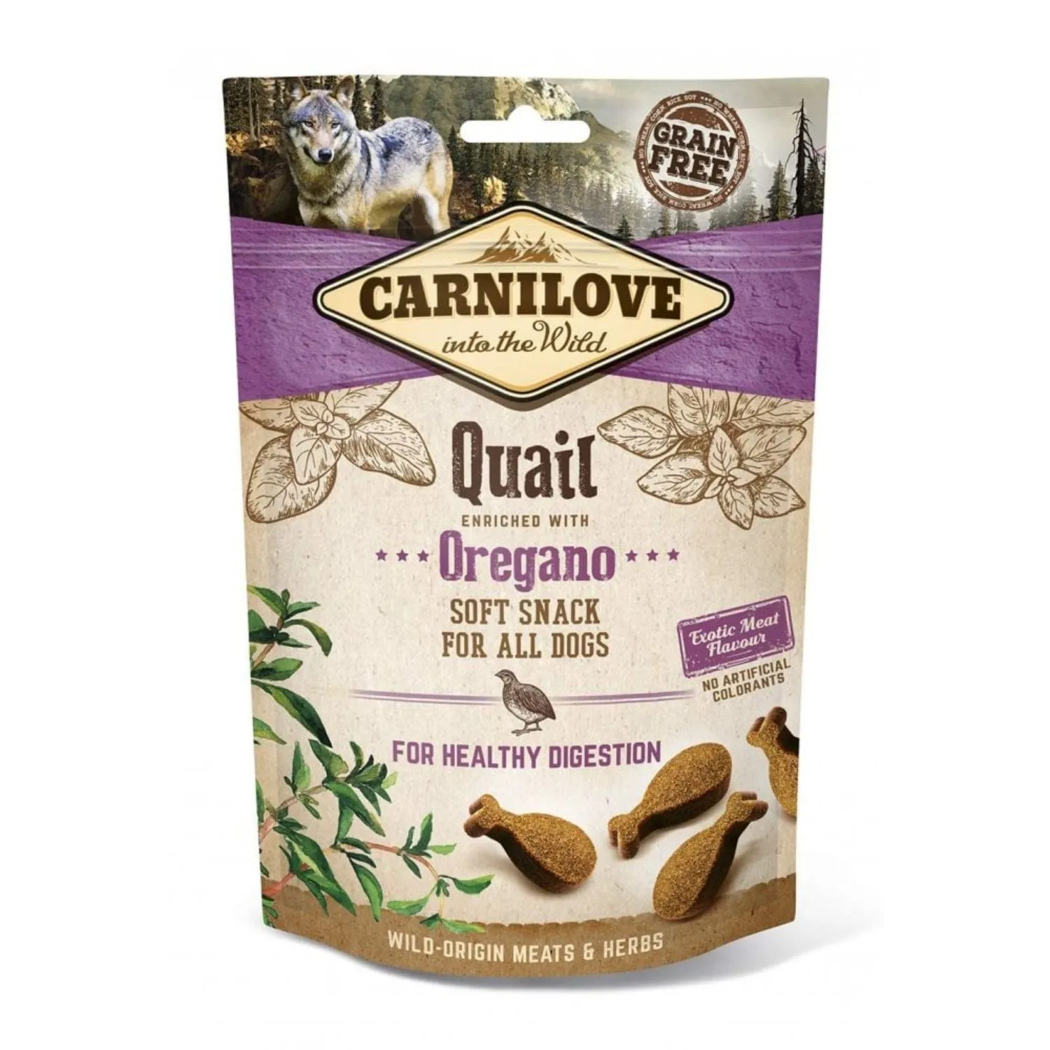 Carnilove 200g Quail with Oregano Dog Treats