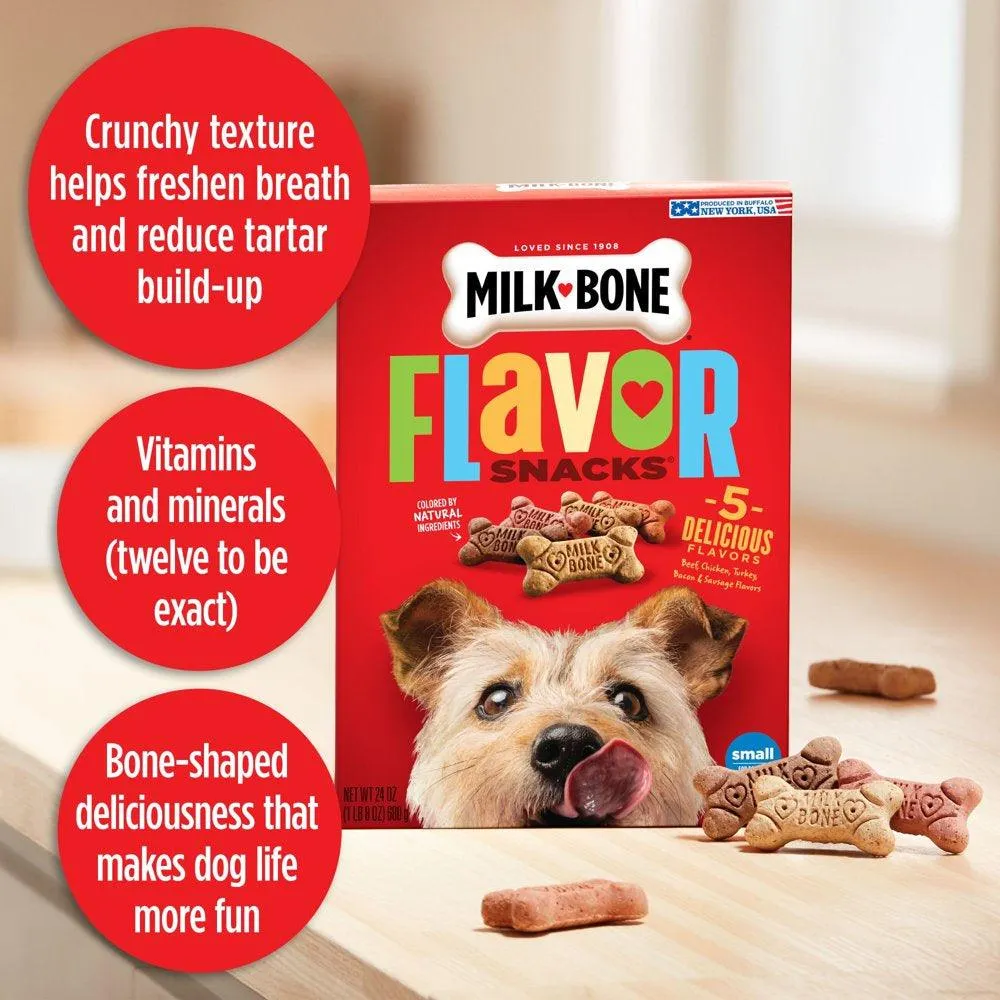 Flavor Snacks Small Dog Biscuits 24 Oz