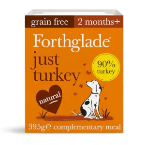 Forthglade Adult Dog Tray Just Turkey 18 x 395g