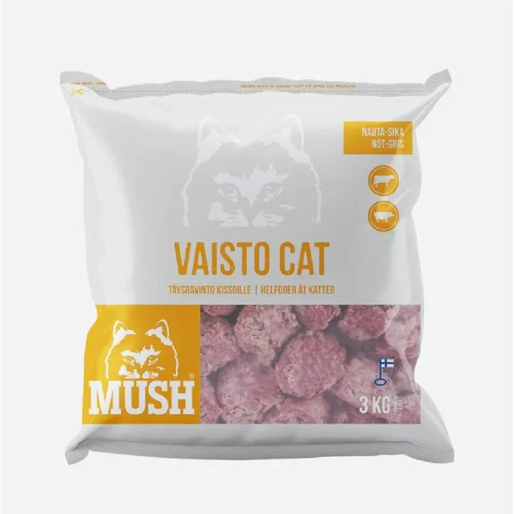 Frozen Vaisto White Pork & Beef Raw Cat Food