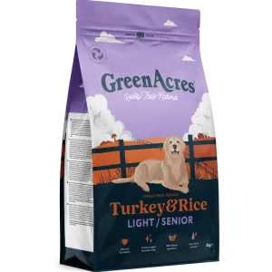 GreenAcres Light Senior Turkey & Rice Dry Dog Food