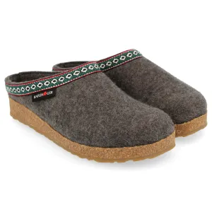 Gray Haflinger Grizzly Clogs with Optimal Comfort Features