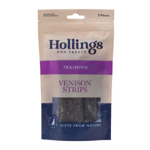 Hollings 100% Natural Venison Strips 12 x 5 Pack