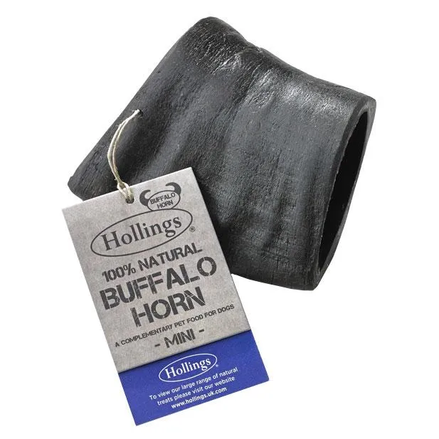 Hollings Buffalo Horns 100% Natural Dog Chews - BULK