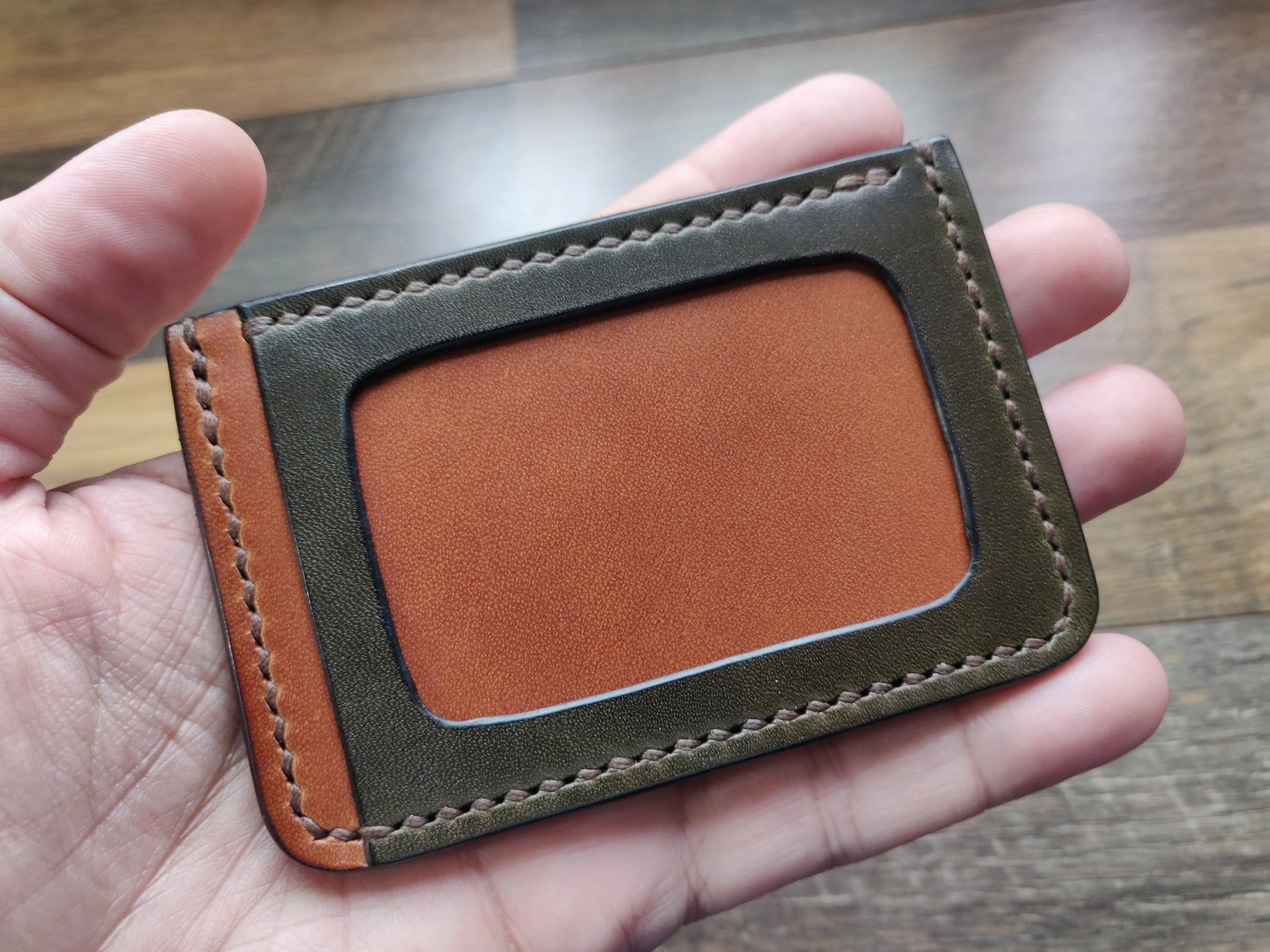 ID Wallet - Tan & Olive