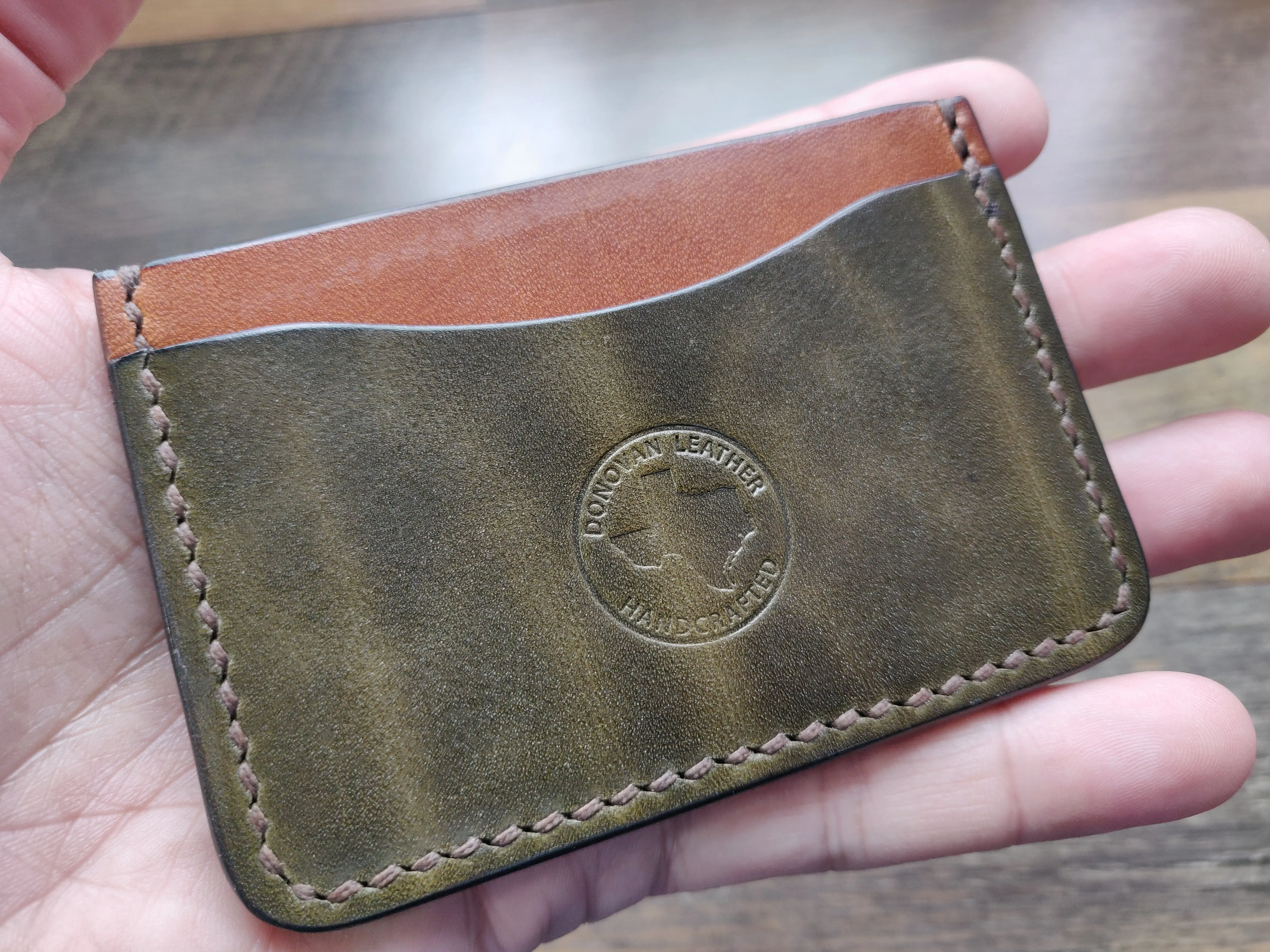 ID Wallet - Tan & Olive