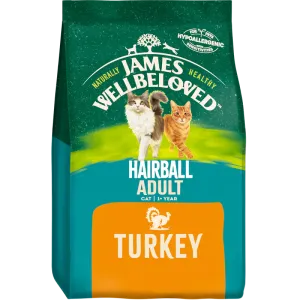 James Wellbeloved Turkey & Rice Cat Food Hairball