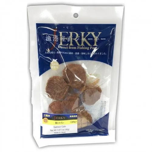 Jerky Salmon Coin Cat & Dog Treat 40g