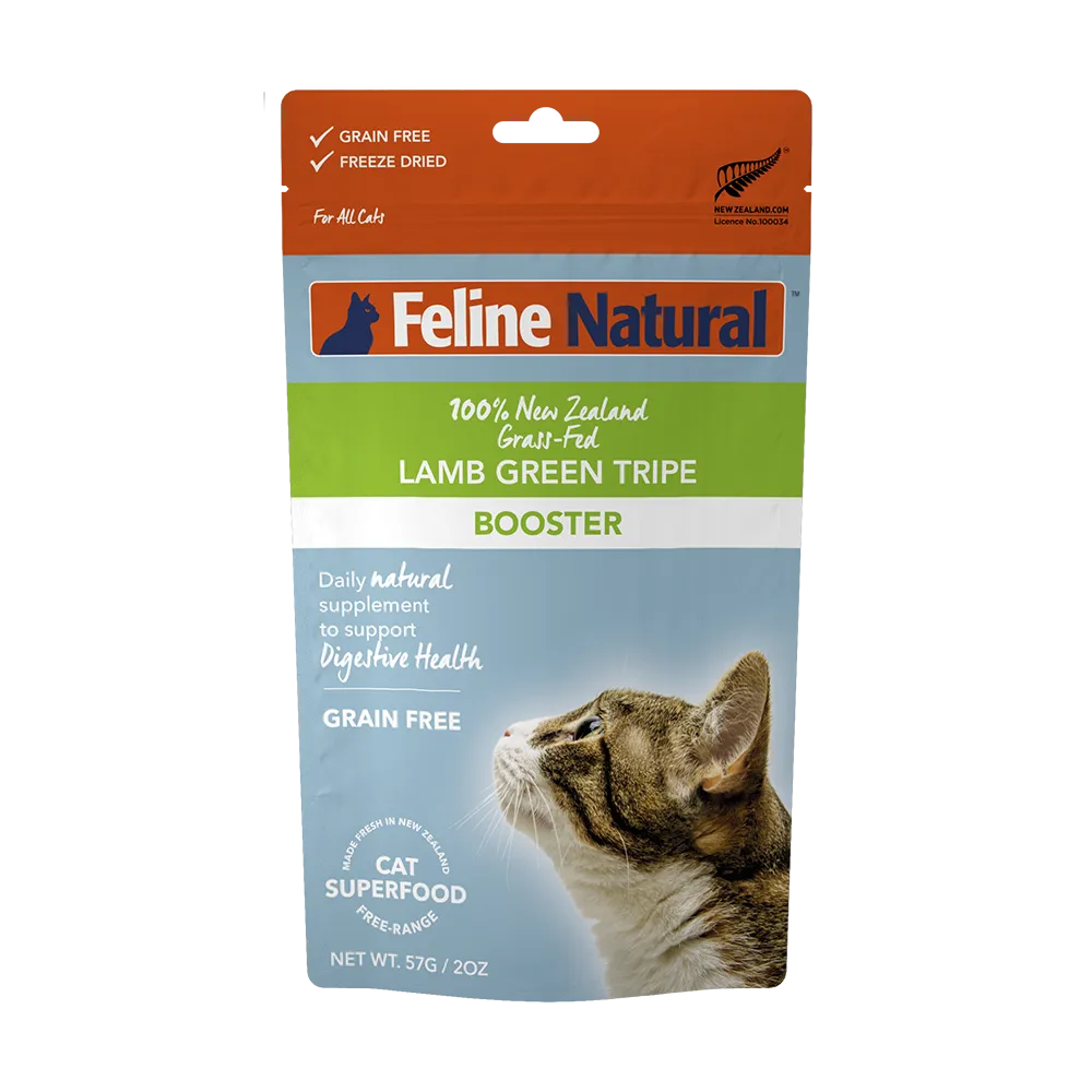 K9 Feline Natural Freeze Dried Lamb Green Tripe Booster 57g