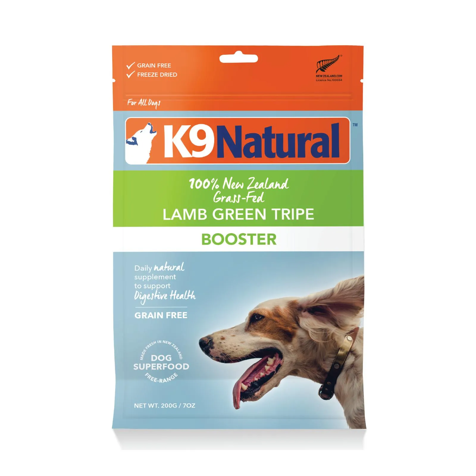 K9 Natural Lamb Green Tripe Freeze Dried Dog Food Booster 200g