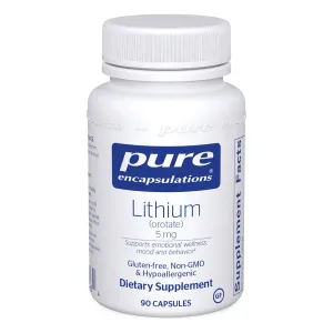 Lithium (Orotate) 5 mg by Pure Encapsulations