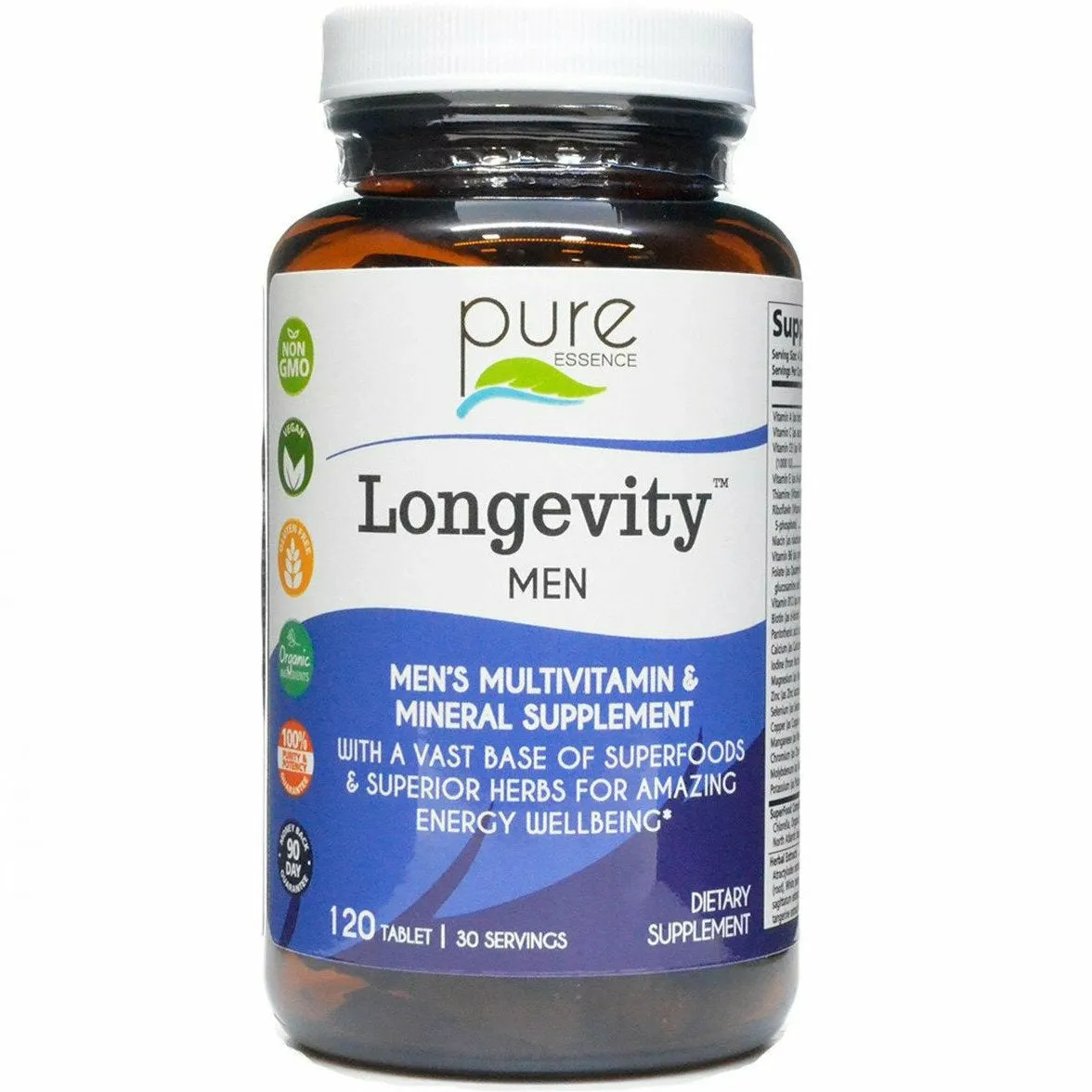 Longevity Men 120 tablets by Pure Essence