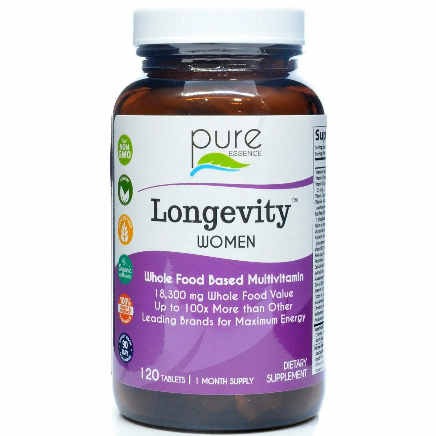 Longevity Women 120 tablets by Pure Essence