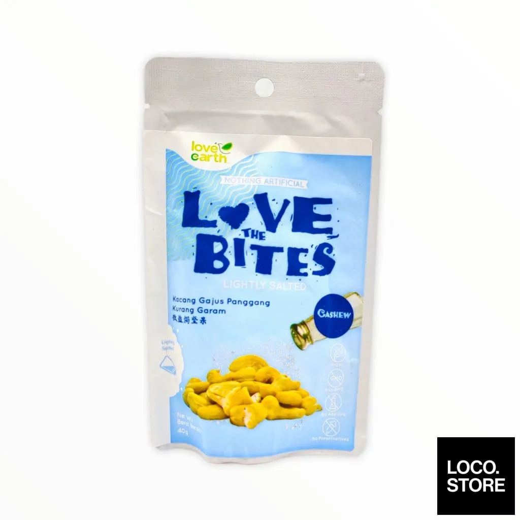 Love Earth Bites Lightly Salted Cashew 40g