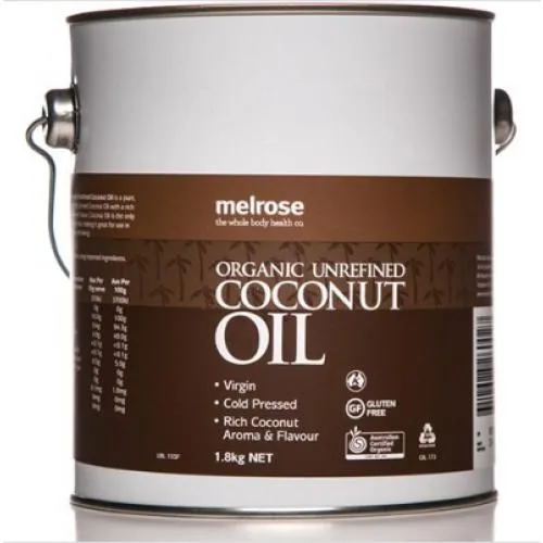 Melrose Organic Coconut Oil Unrefined 1.8kg