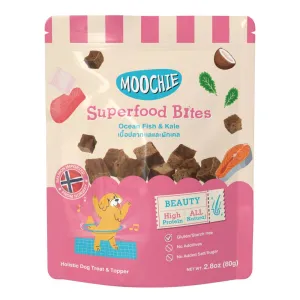 Moochie Dog Treat Superfood Bites Ocean Fish & Kale 80g