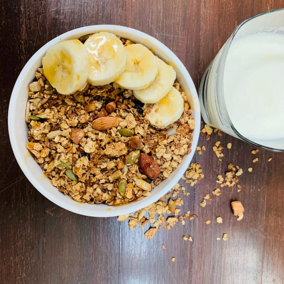 Nutty Loaded Granola - 500 GMS Healthy Breakfast Cereals - The Snack Company - Loaded with 35% Nuts & Seeds - Rich in Anti Oxidants & Protein - No Chemical Preservatives