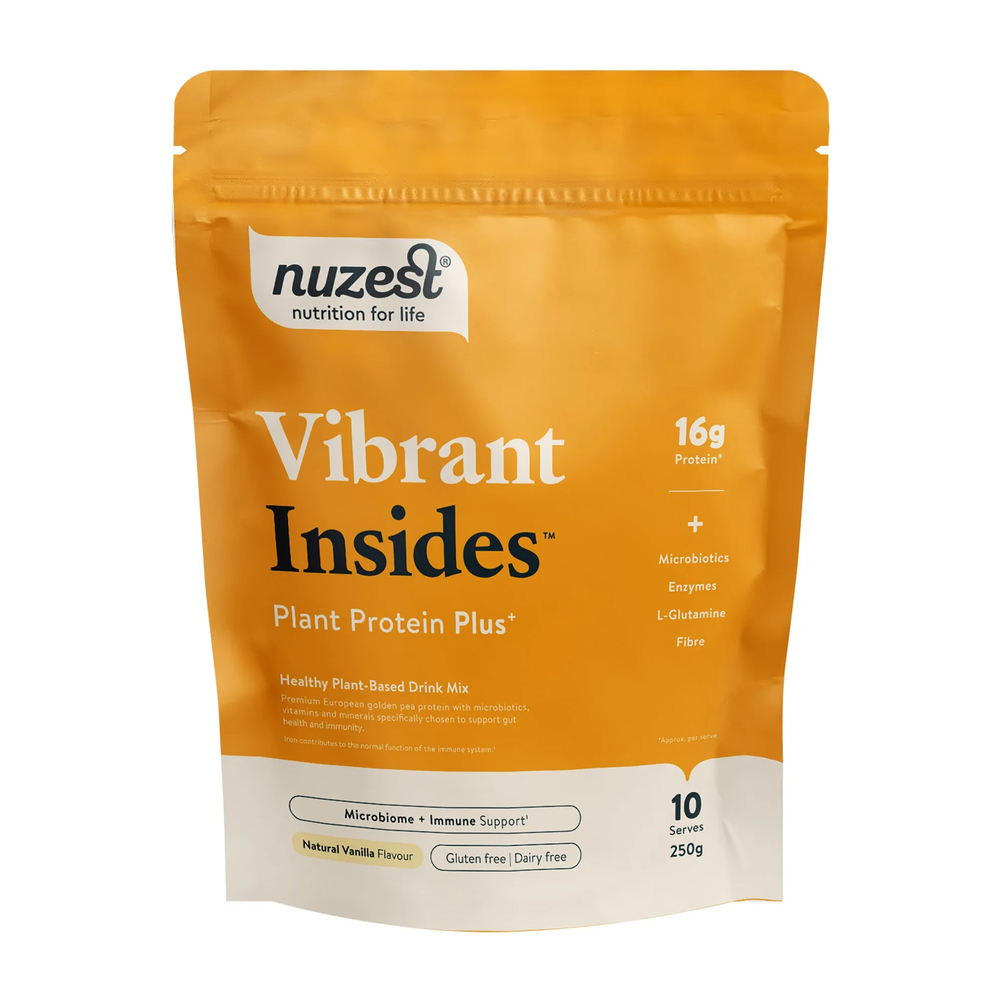 Nuzest - Plant Protein Plus  - Vibrant Insides - Natural Vanilla Flavour 250g