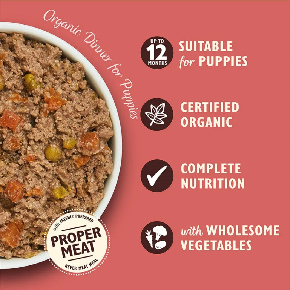 Organic Dinner for Puppies Dog Wet Food