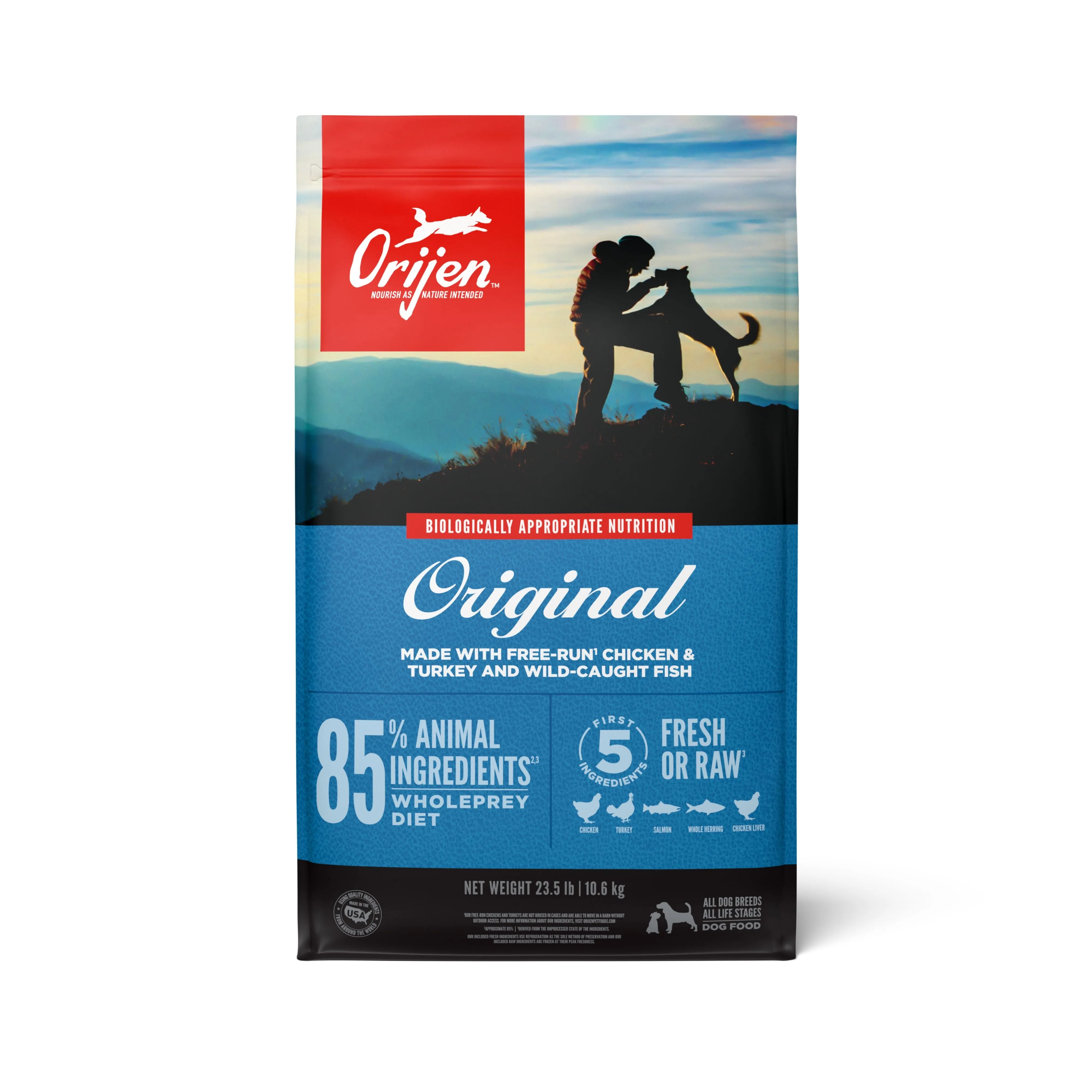 ORIJEN Original Biologically Appropriate Dry Dog Food 10.6kg