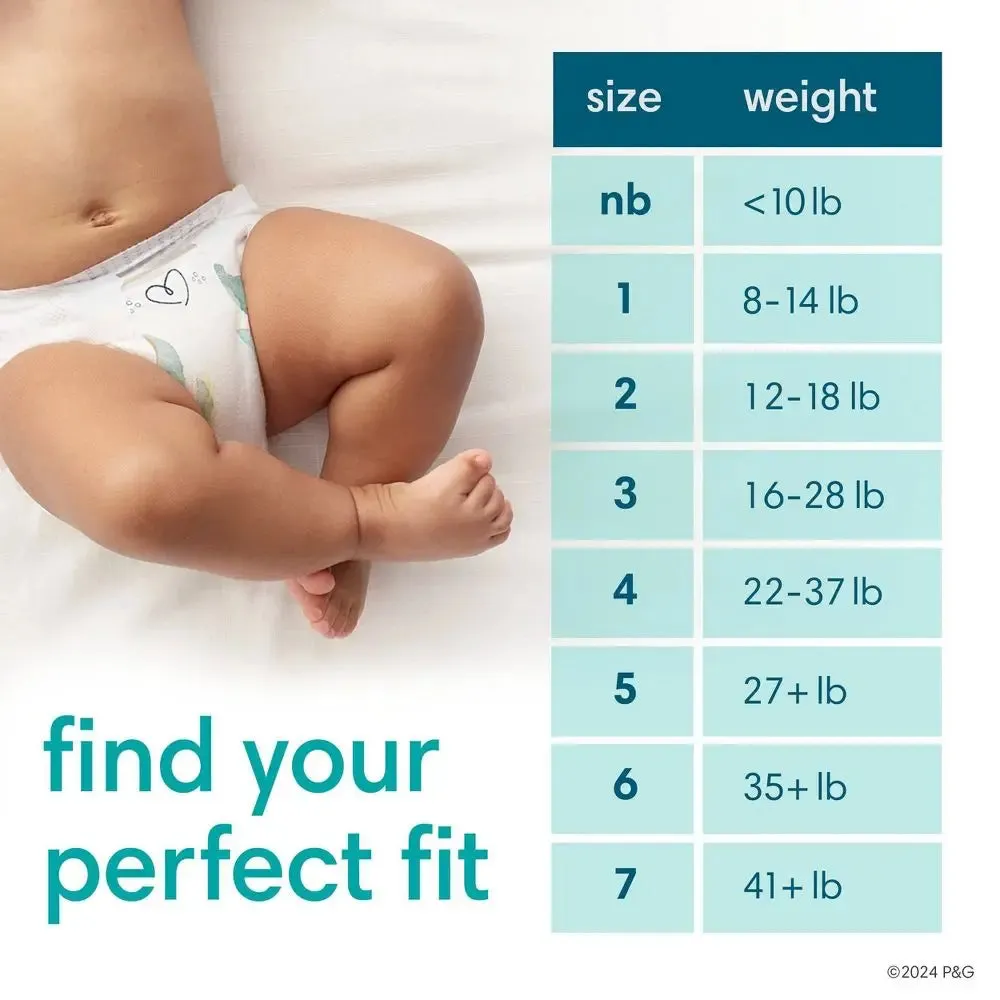 Pampers Pure Protection Diapers Enormous Pack - Size 1 - 132ct