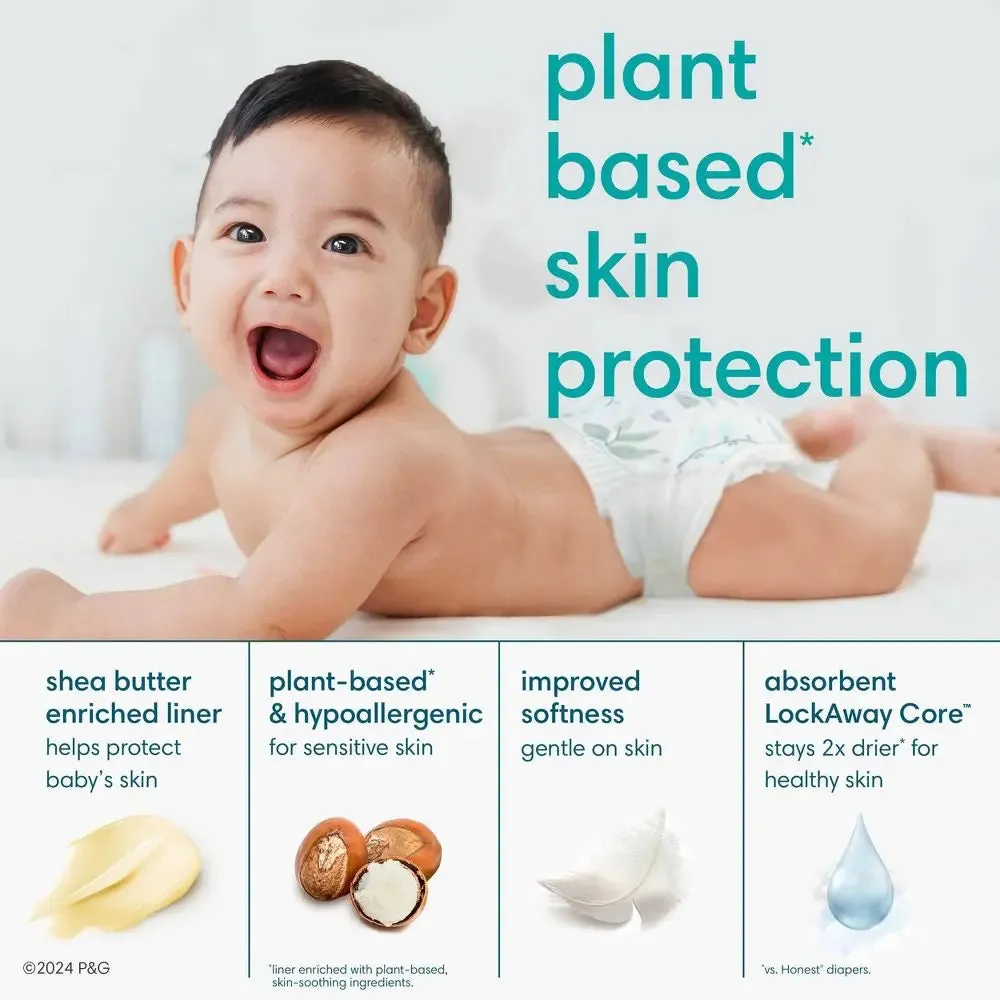 Pampers Pure Protection Diapers Enormous Pack - Size 1 - 132ct