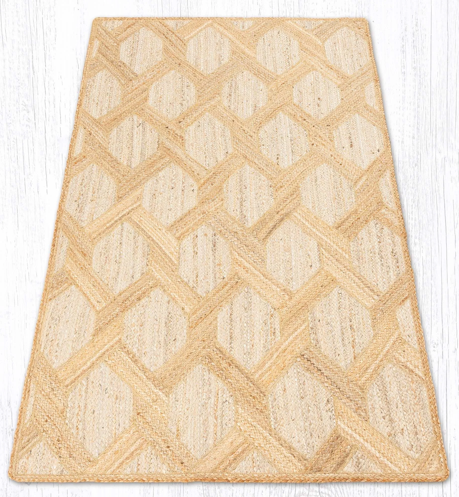 Parquet Quilted Natural Rug