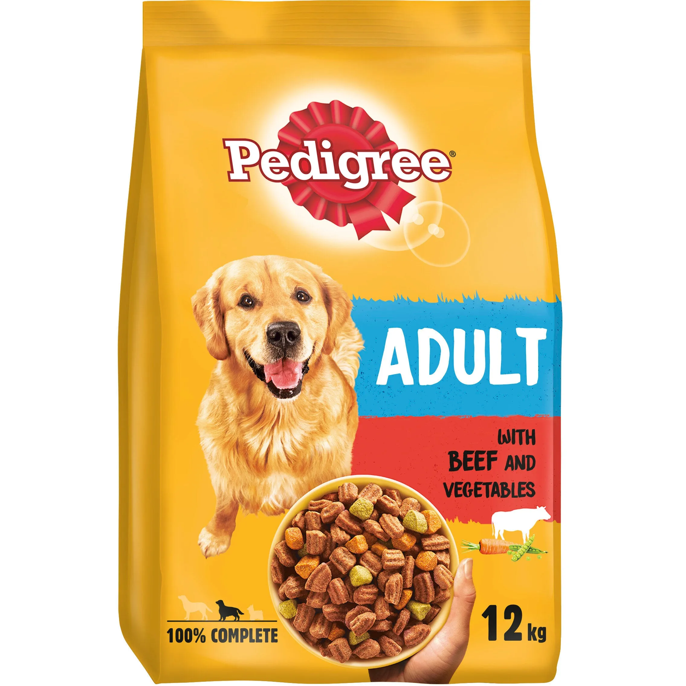 Pedigree Complete Adult Beef & Veg 12kg