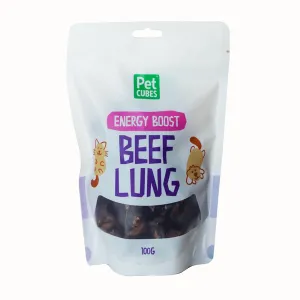 PetCubes Dogs & Cats Natural Treats Beef Lung 100g