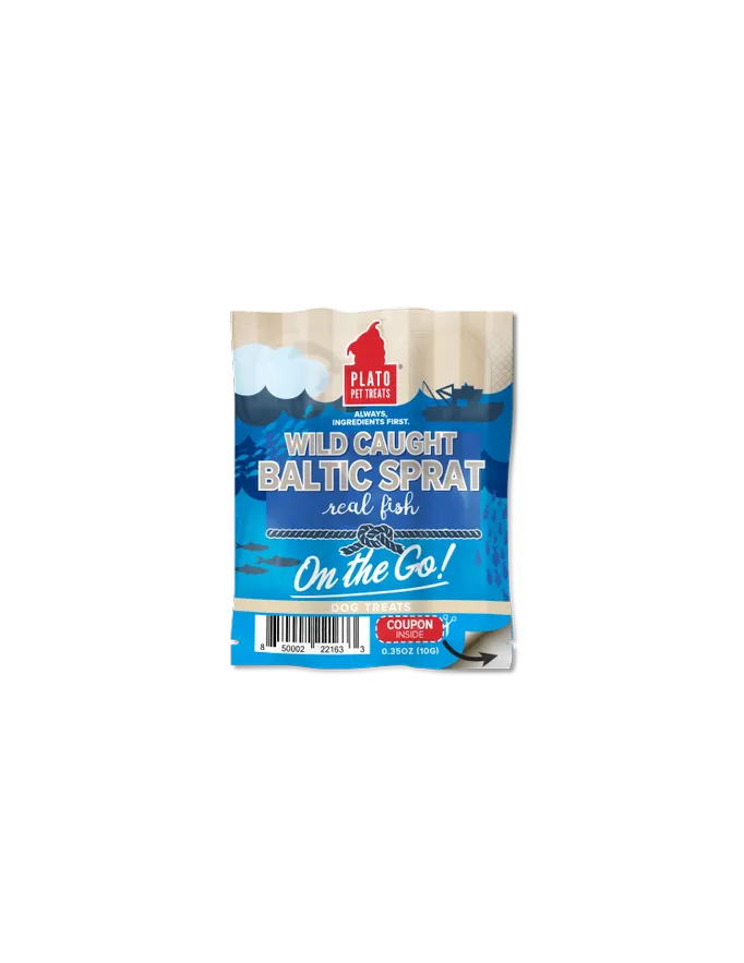 Plato On The Go! Wild Caught Baltic Sprat Dog Treats