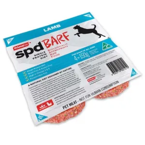 Prime100 SPD BARF Lamb Frozen Raw Dog Food 600g