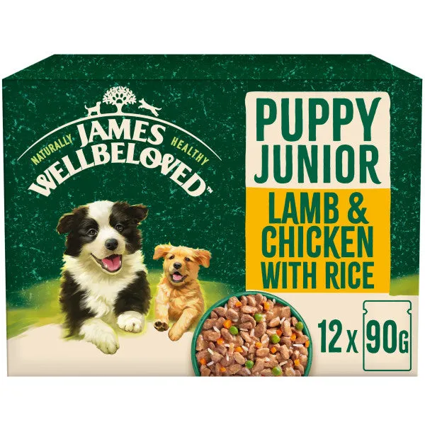 Puppy Lamb & Chicken & Rice in Gravy Wet Dog Food Pouches