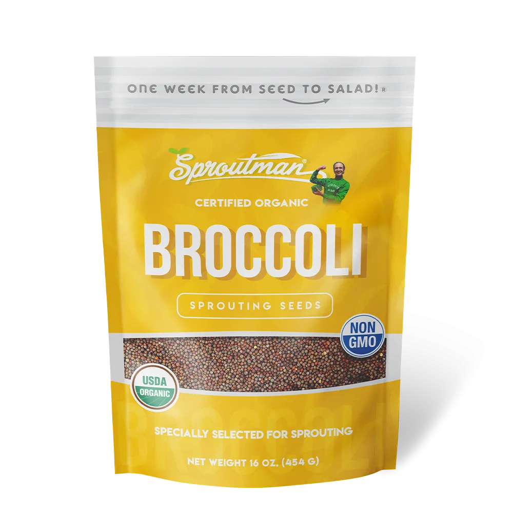 Sproutman Organic Broccoli Sprouting Seeds (16 oz)