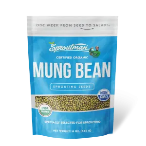 Sproutman Organic Mung Bean Sprouting Seeds (16 oz)