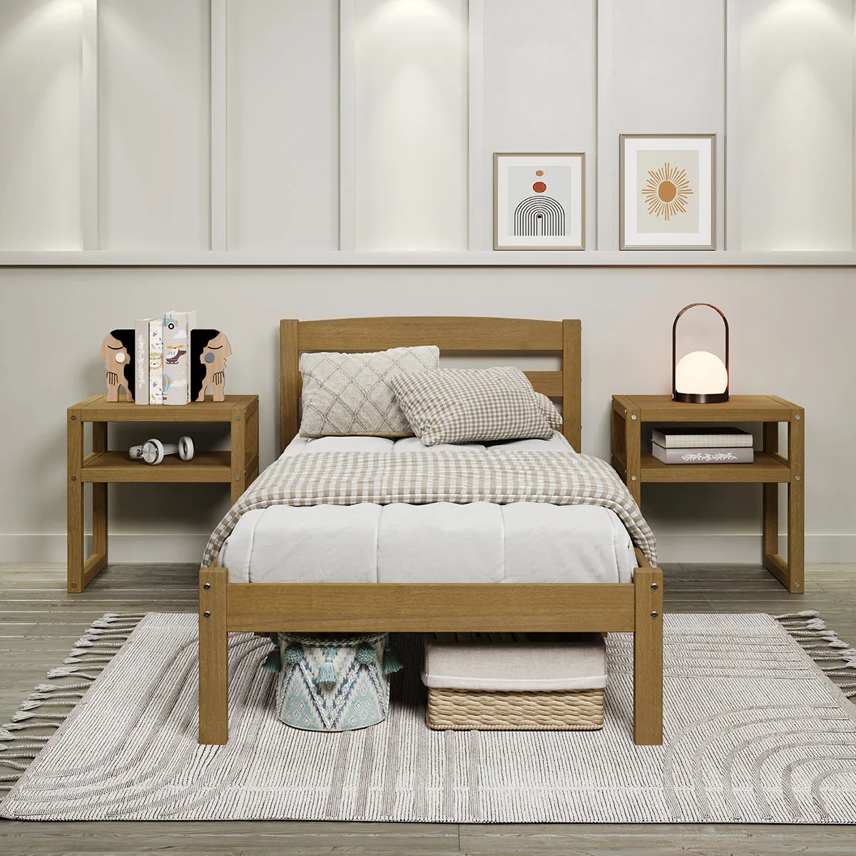 Urban Oak Twin Bed - Natural Oak