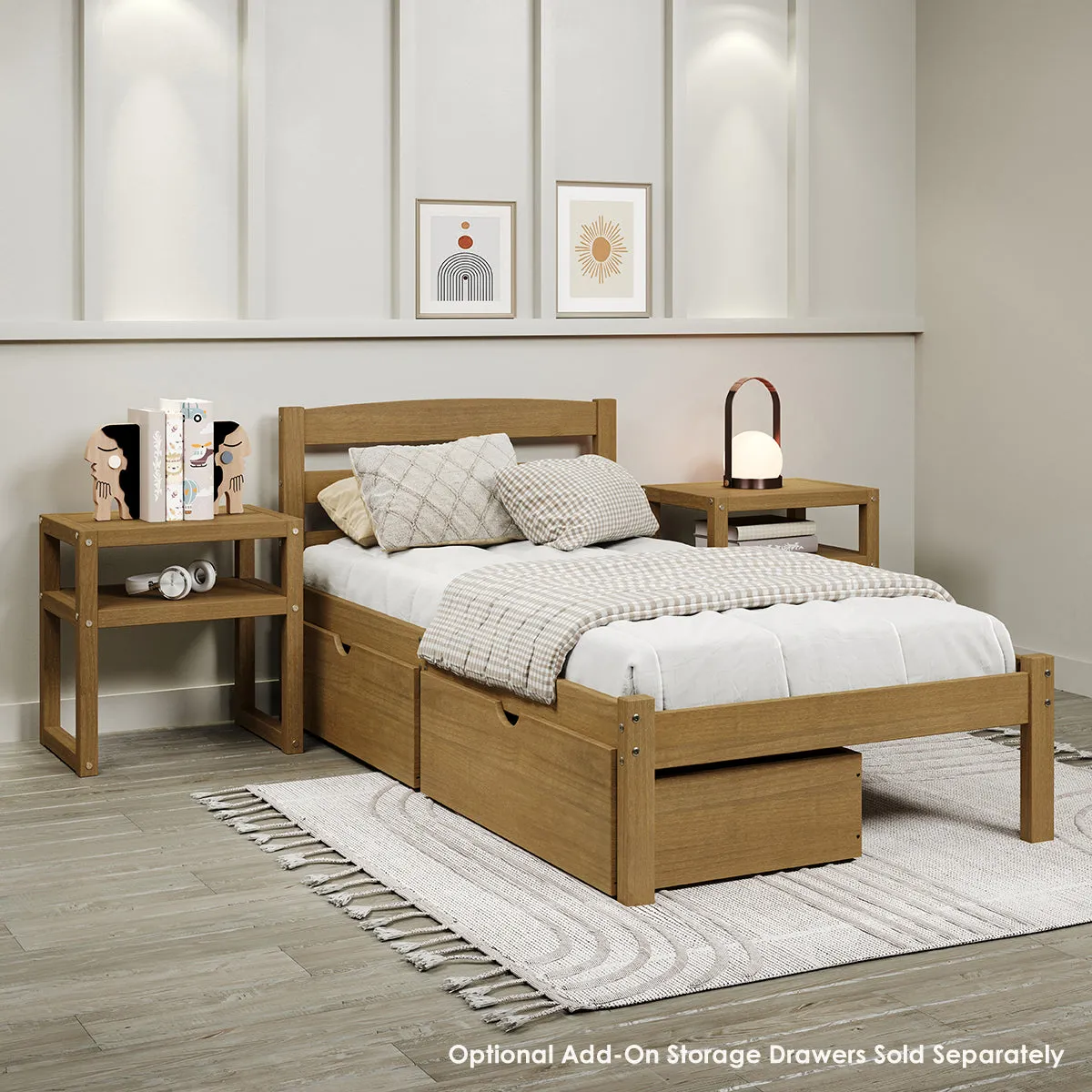 Urban Oak Twin Bed - Natural Oak