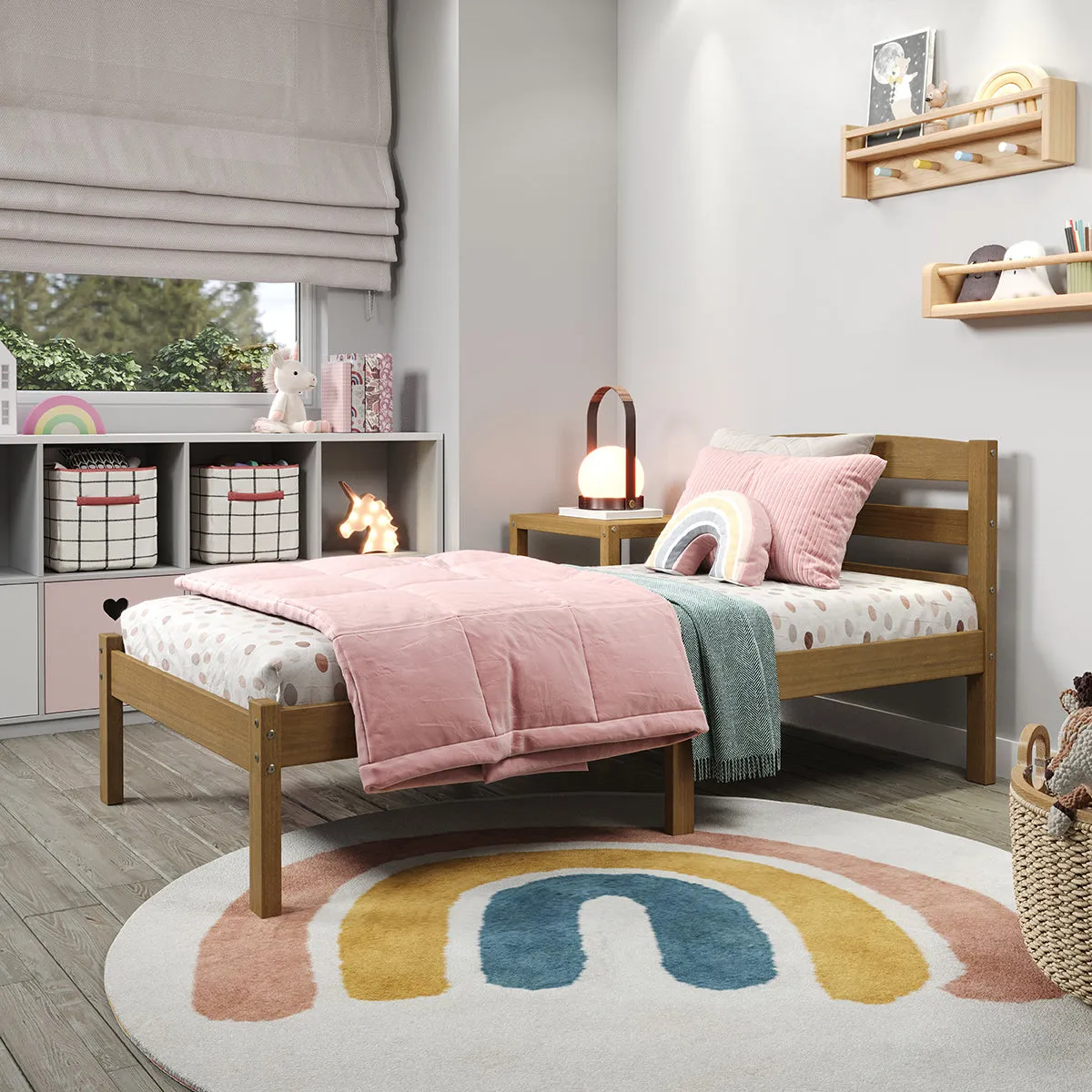 Urban Oak Twin Bed - Natural Oak