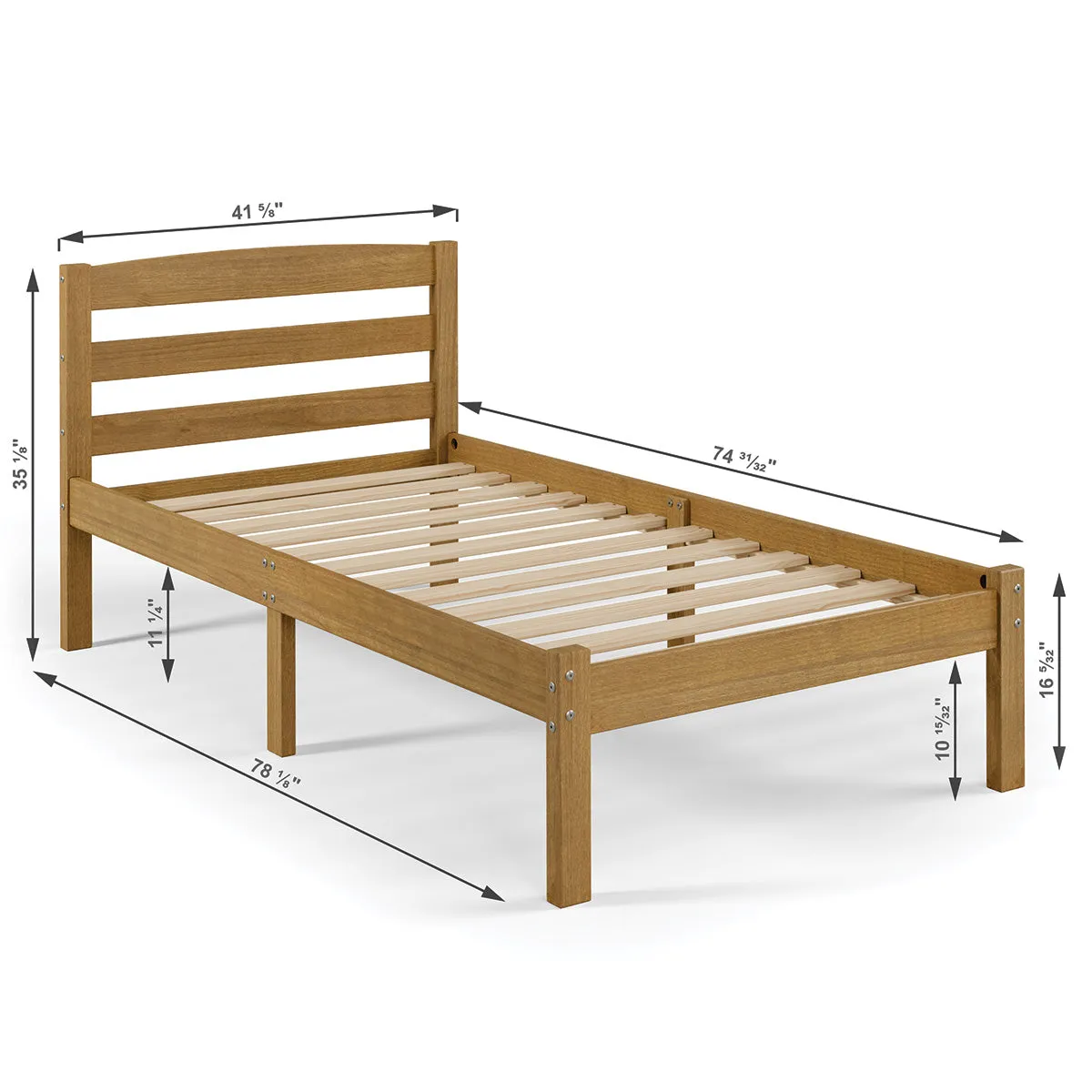 Urban Oak Twin Bed - Natural Oak